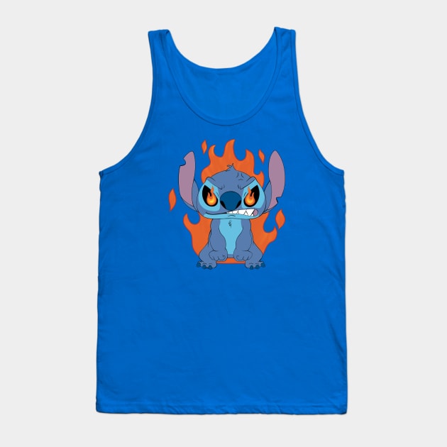 Angry Stitch Tank Top by Nykos